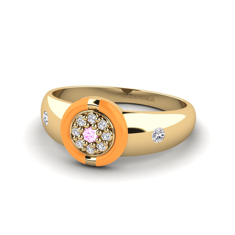 Rosa Saphir Ring Leipsic