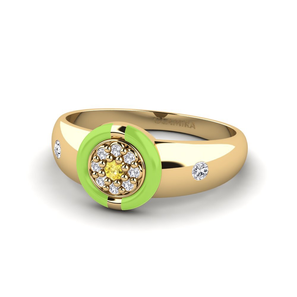 Zafiro amarillo Anillo Leipsic