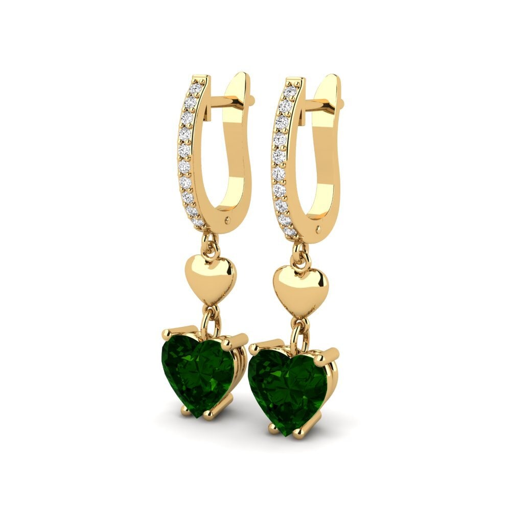 Turmalina verde Pendiente de mujer Lelio