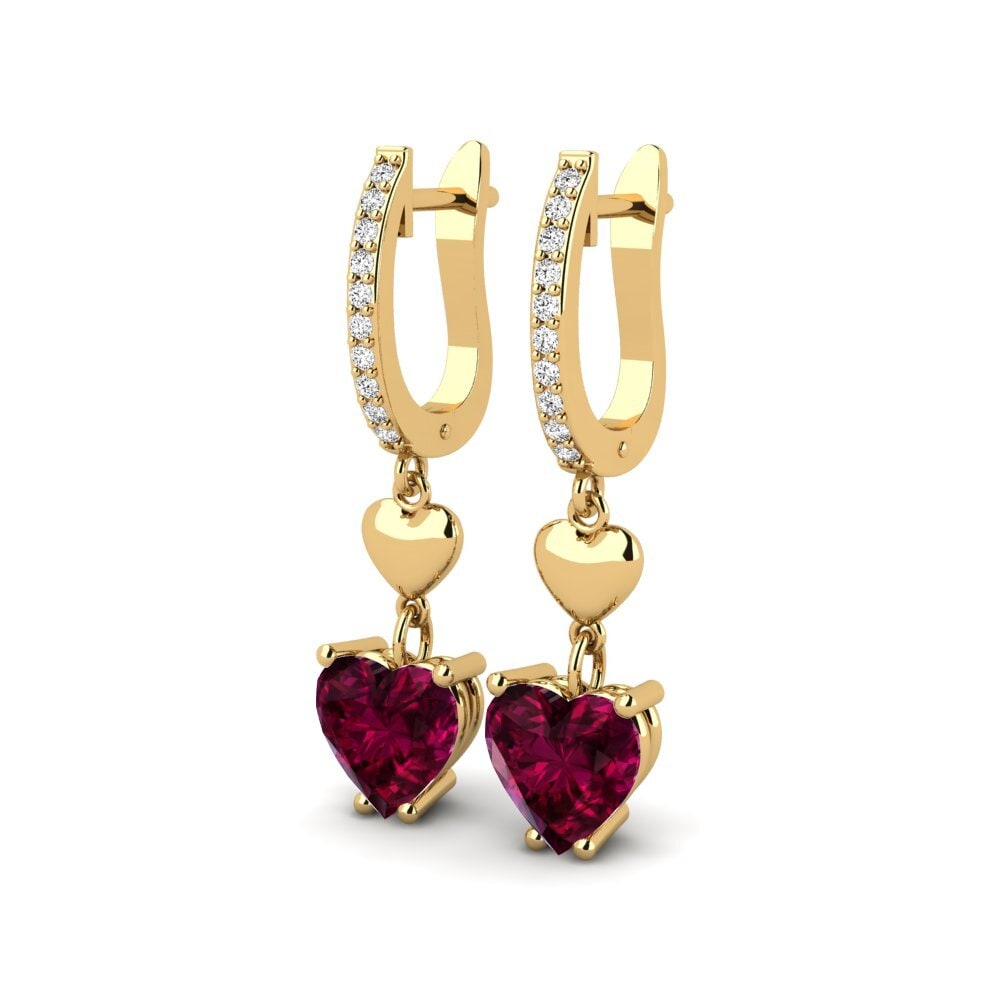 Rhodolite Garnet Women's Earring Lelio