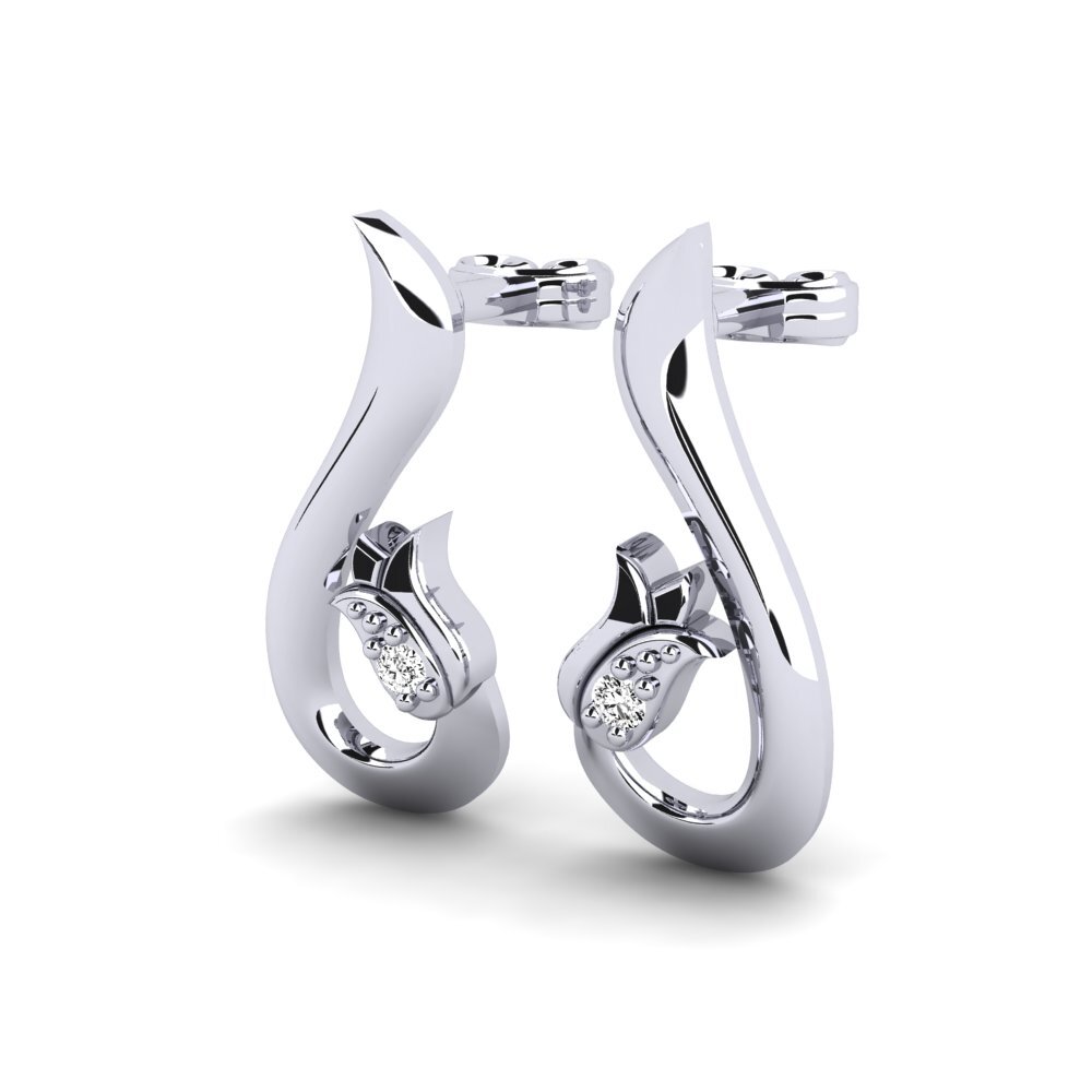Đá Moissanite Bông tai nữ Lelisa