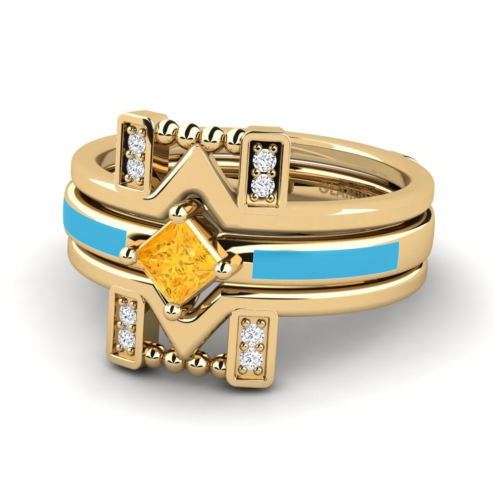 Citrin Ring Lemealda SET