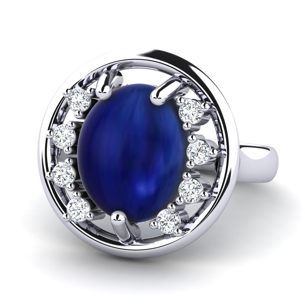 Cabochon Safira Anel Lenneris