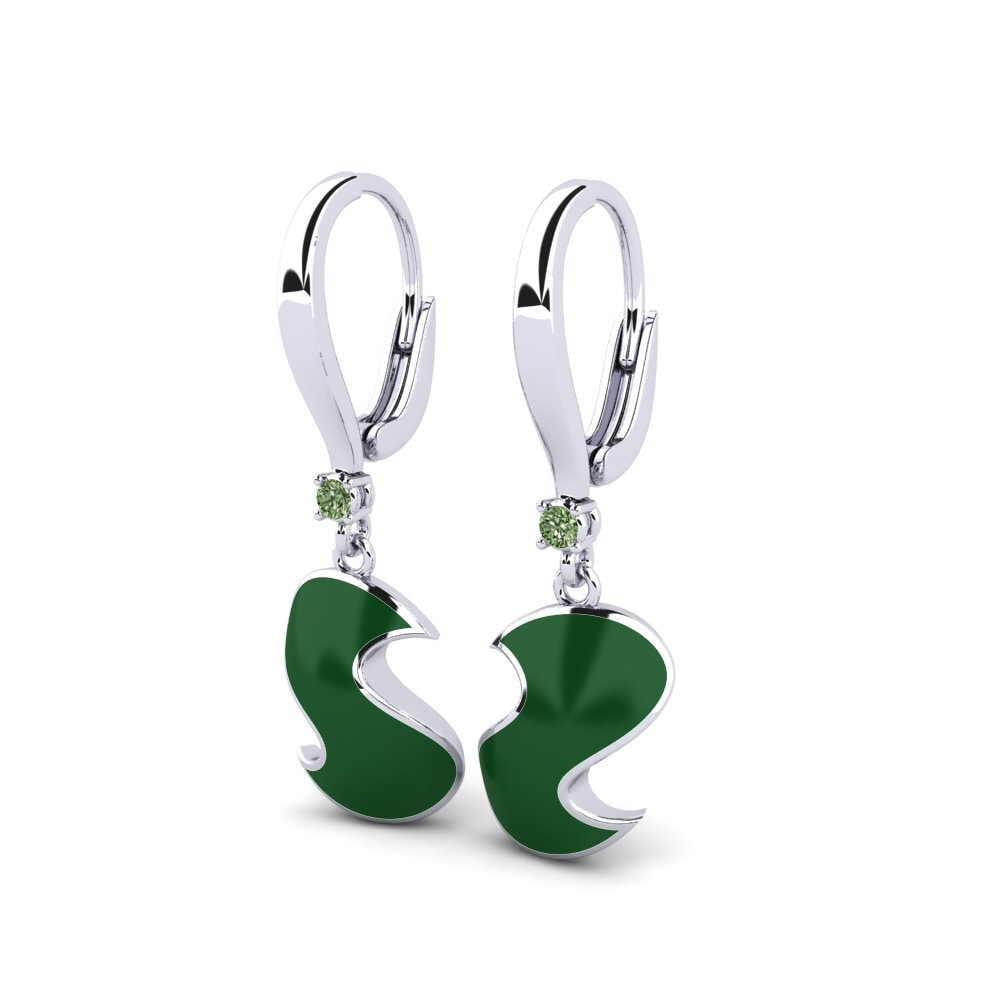 Diamante Verde Pendiente de mujer Lenombre