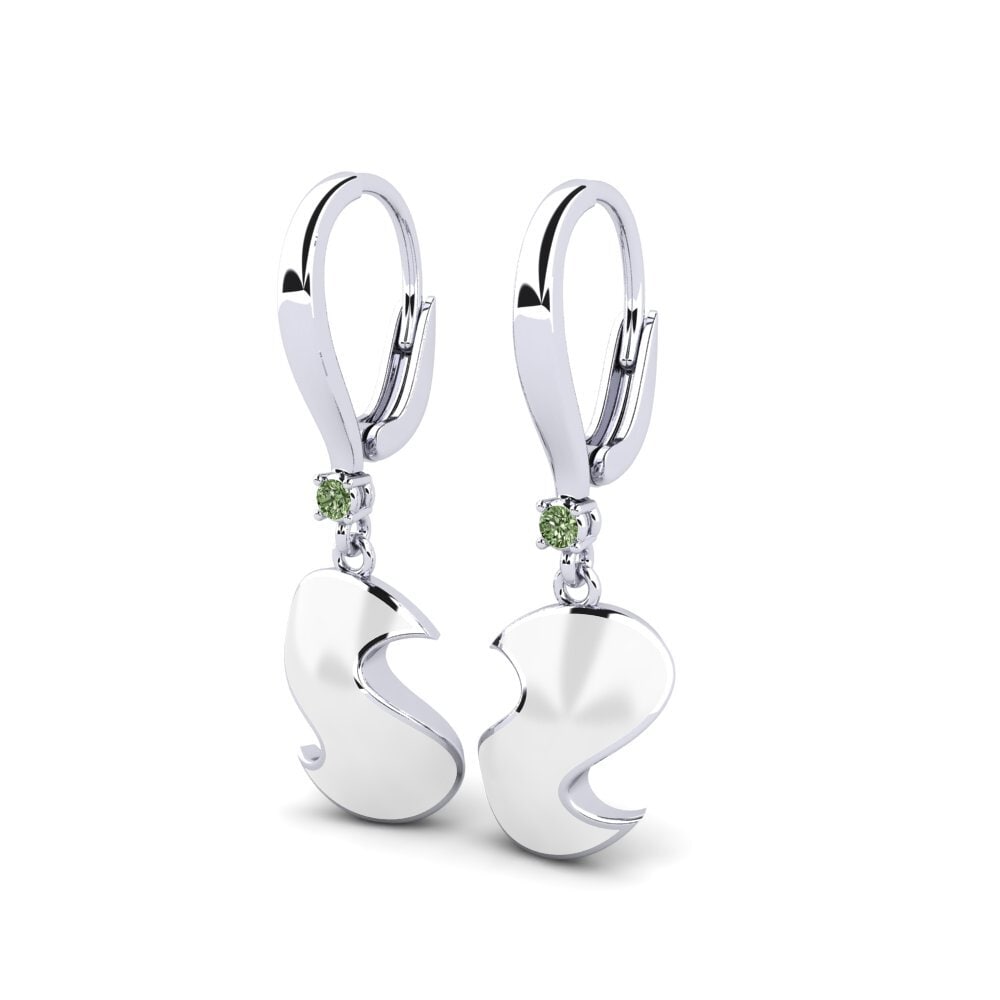 Diamante Verde Pendiente de mujer Lenombre