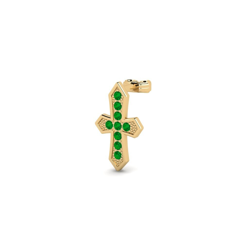 Emerald Men's Earring Leonider