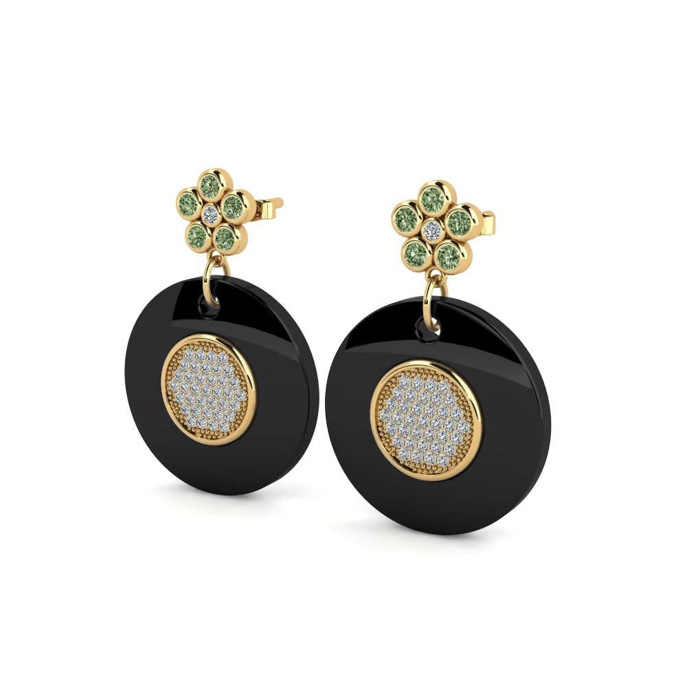 Diamante Verde Pendiente de mujer Leopoldo
