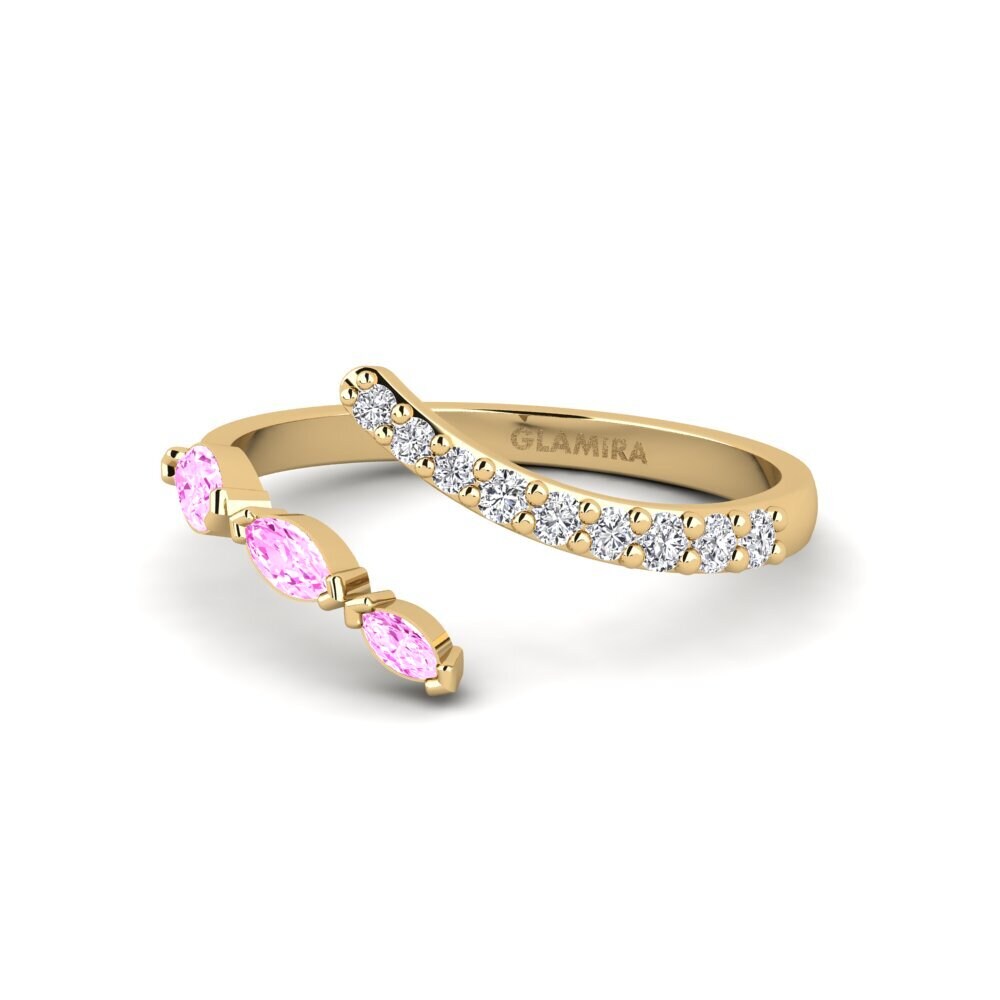 Zafiro Rosado Anillo Lepetit
