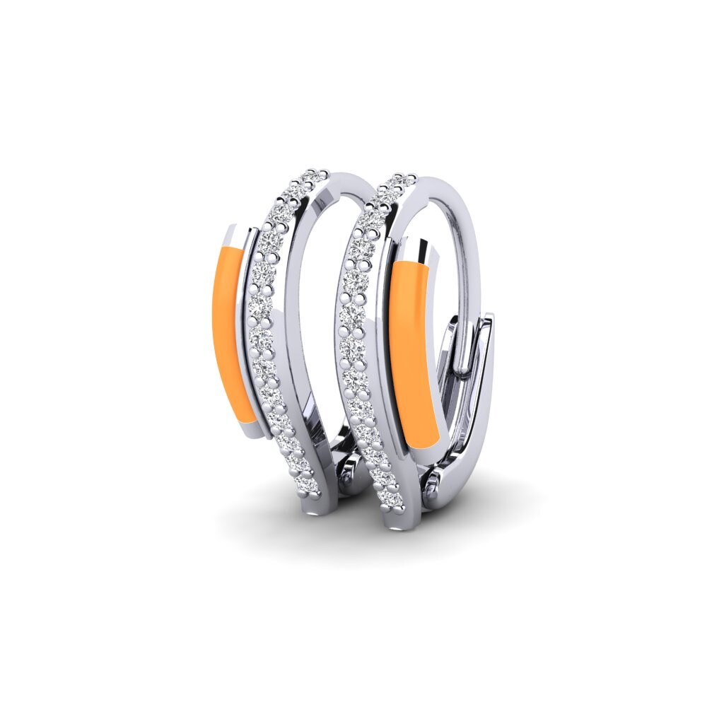 Plata 925 Pendiente de mujer Leros