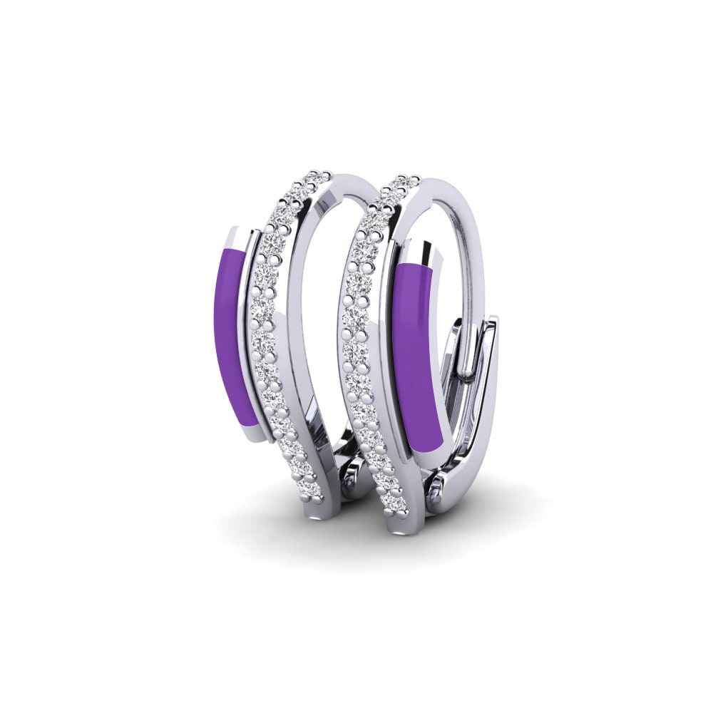 Plata 925 Pendiente de mujer Leros