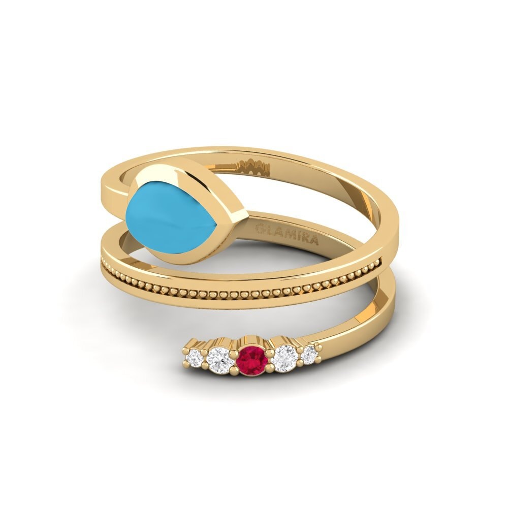 Or Jaune 375 Bague Lerothodi