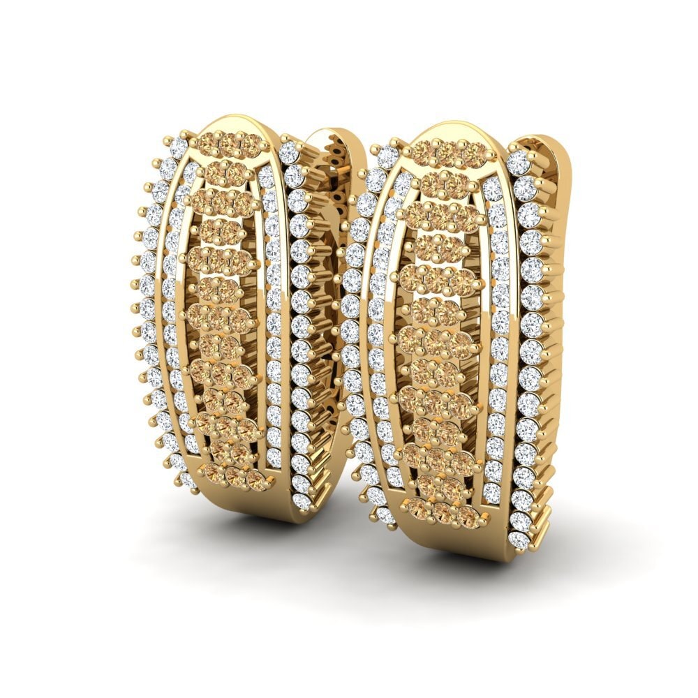 Brown Diamond Women's Earring Letitia