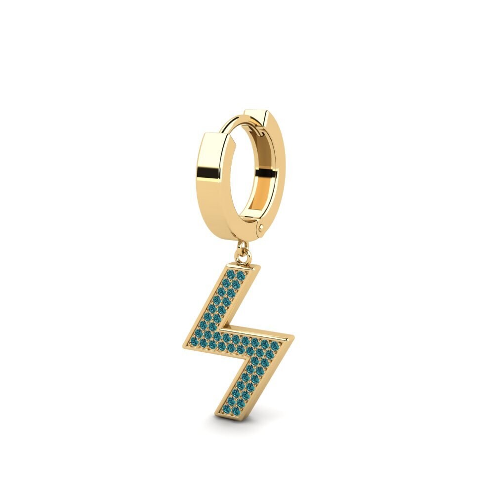 Diamante Azul Pendiente para hombre Letrassa