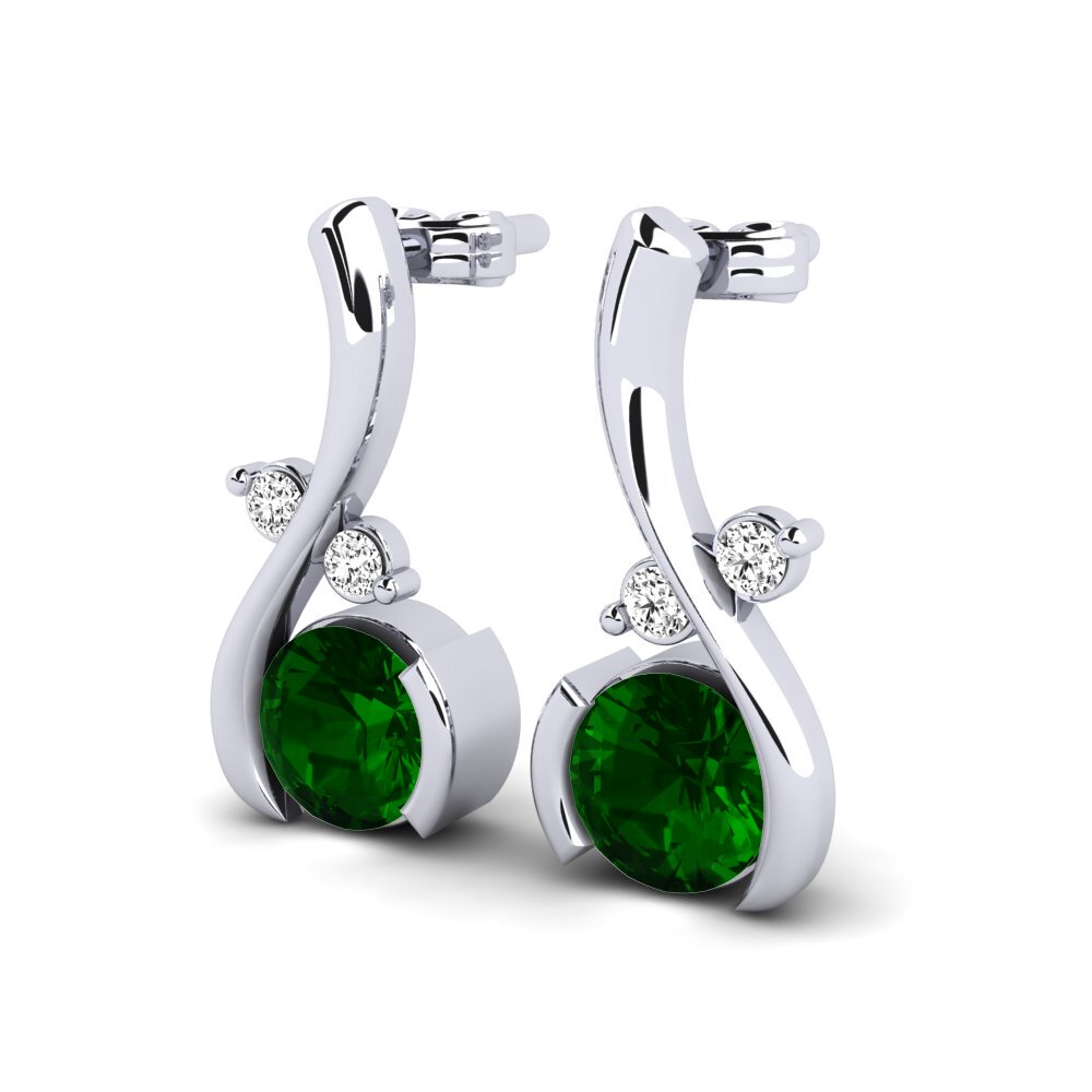 Green Tourmaline Women's Earring Leunta
