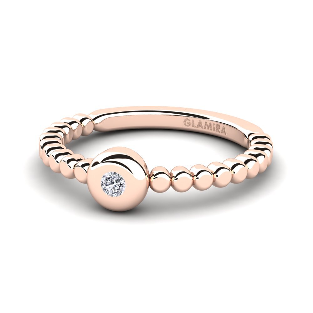 18ct Rose Gold Lab Grown Diamond Ring Lexina
