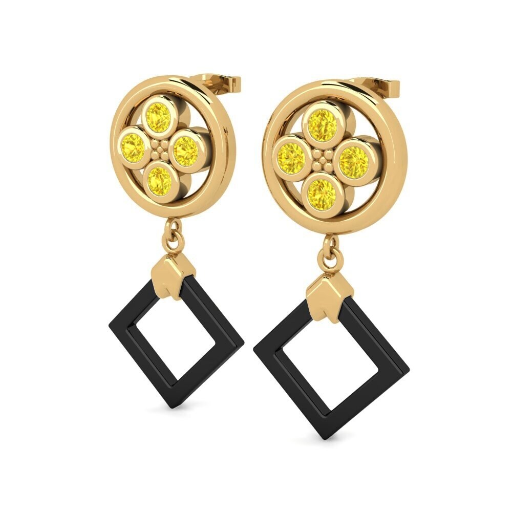Yellow Sapphire Women's Earring Li