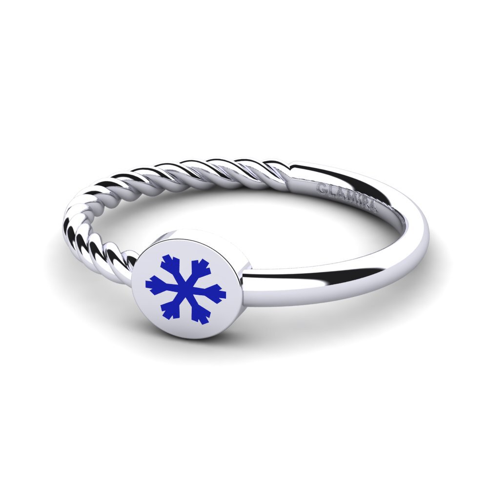White Silver Ring Liasa