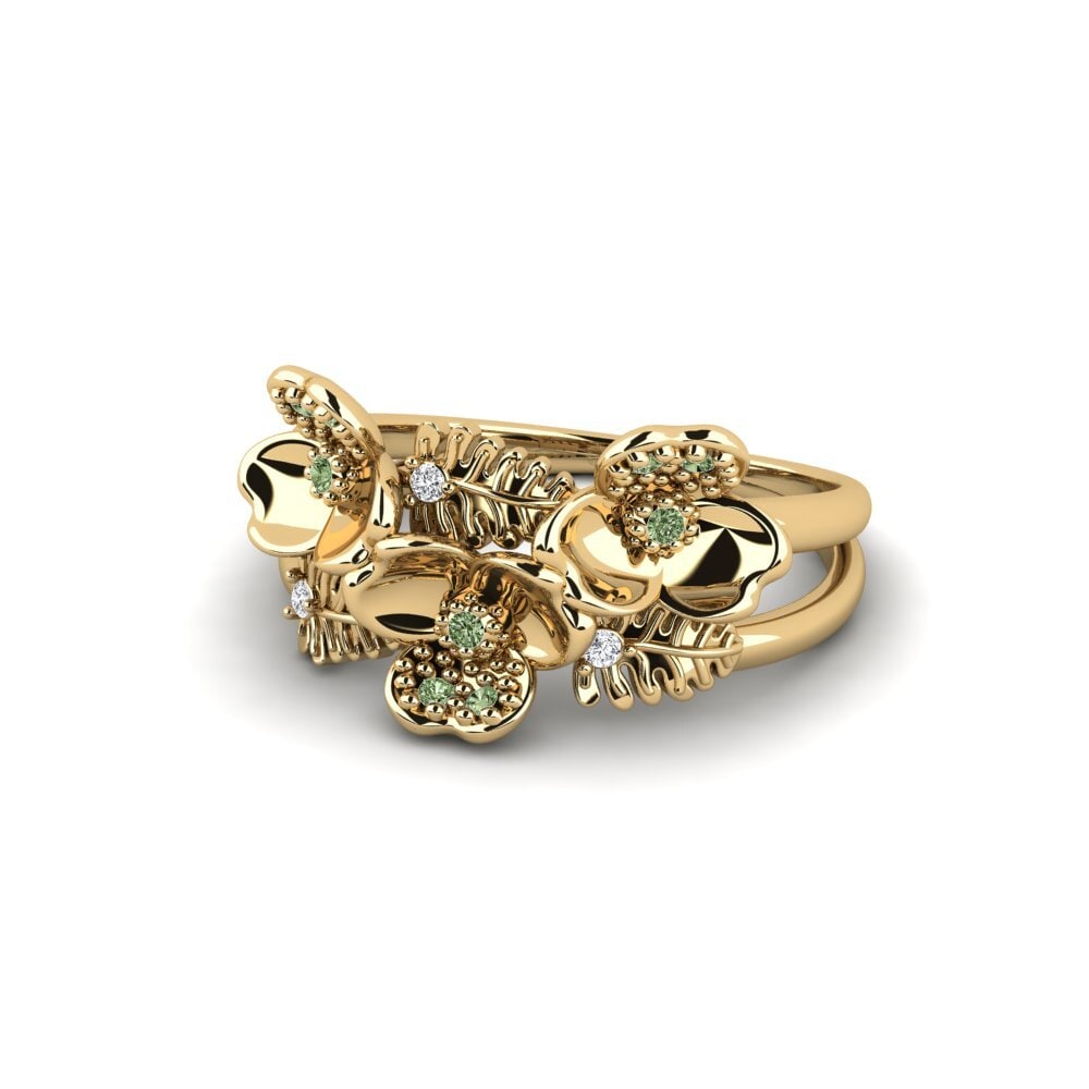 Diamante Verde Anel Licence