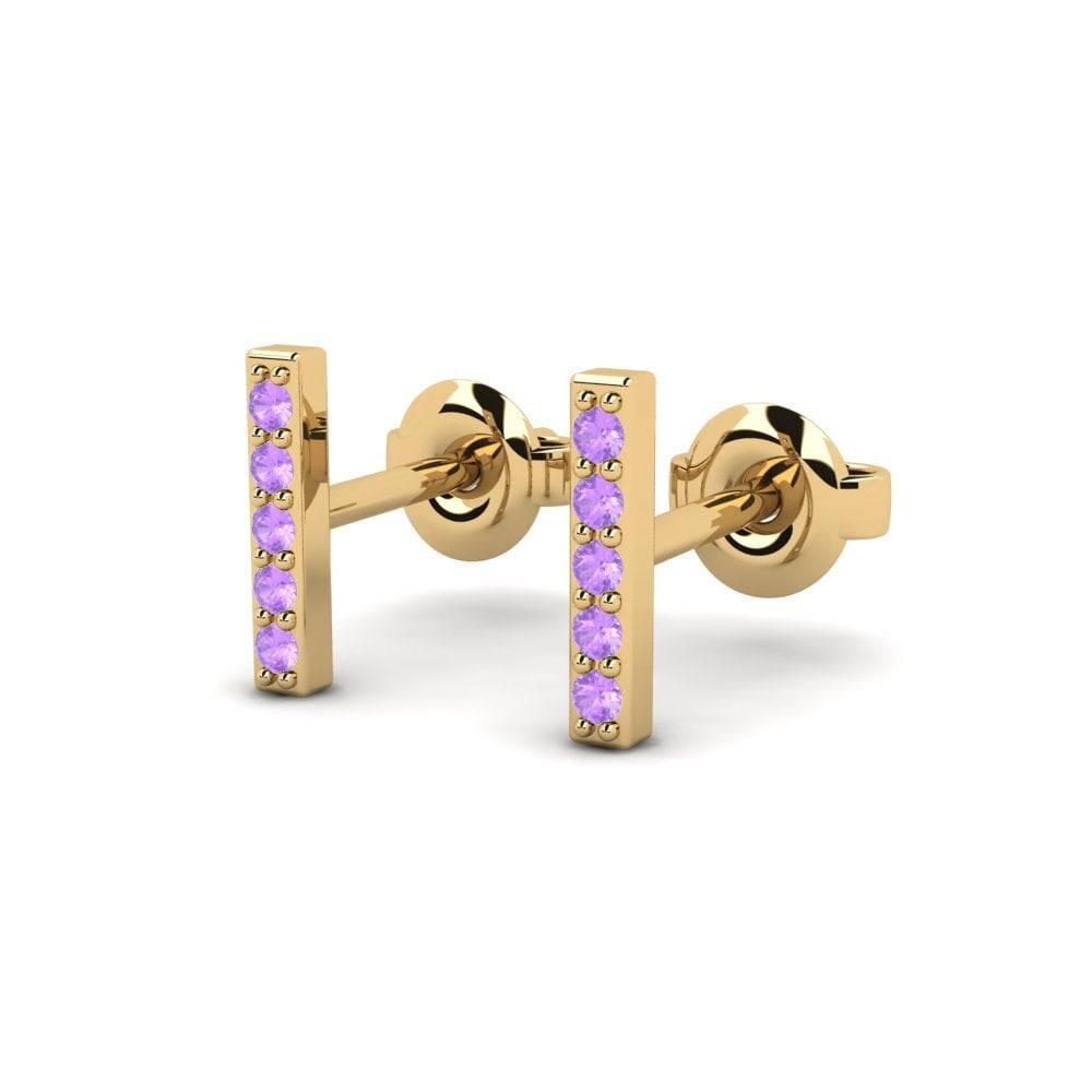 Amethyst Damen ohrring Lijocht