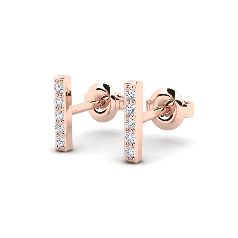 14k Rose Gold Women's Earring Lijocht