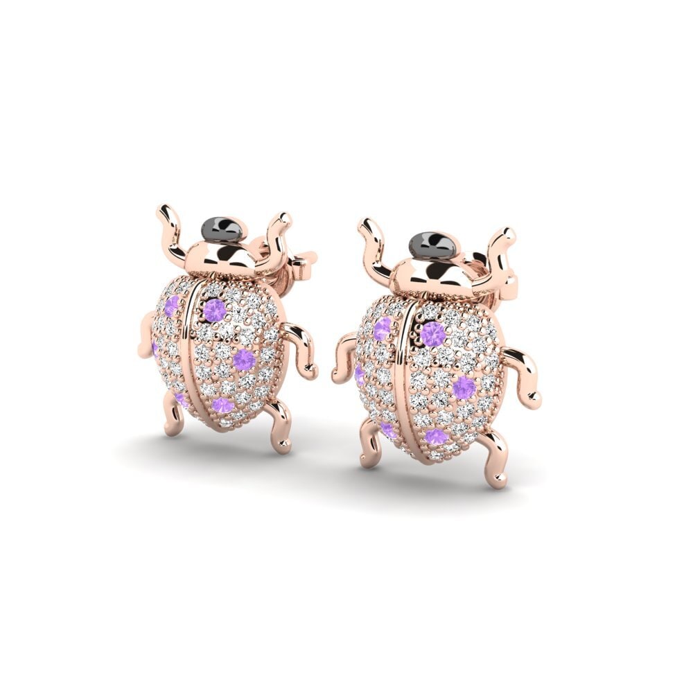 Améthyste Boucle d'oreille femme Likavittos