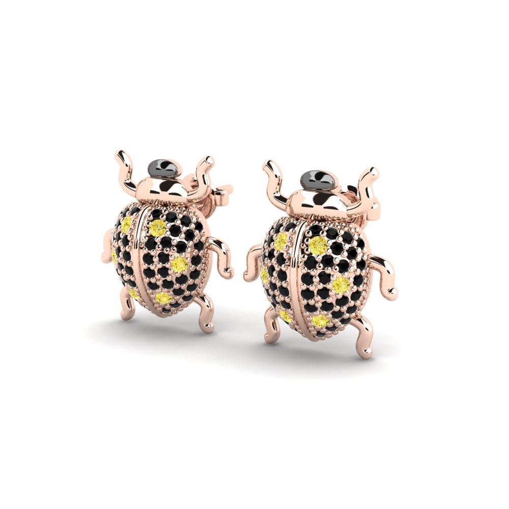 Saphir Jaune Boucle d'oreille femme Likavittos