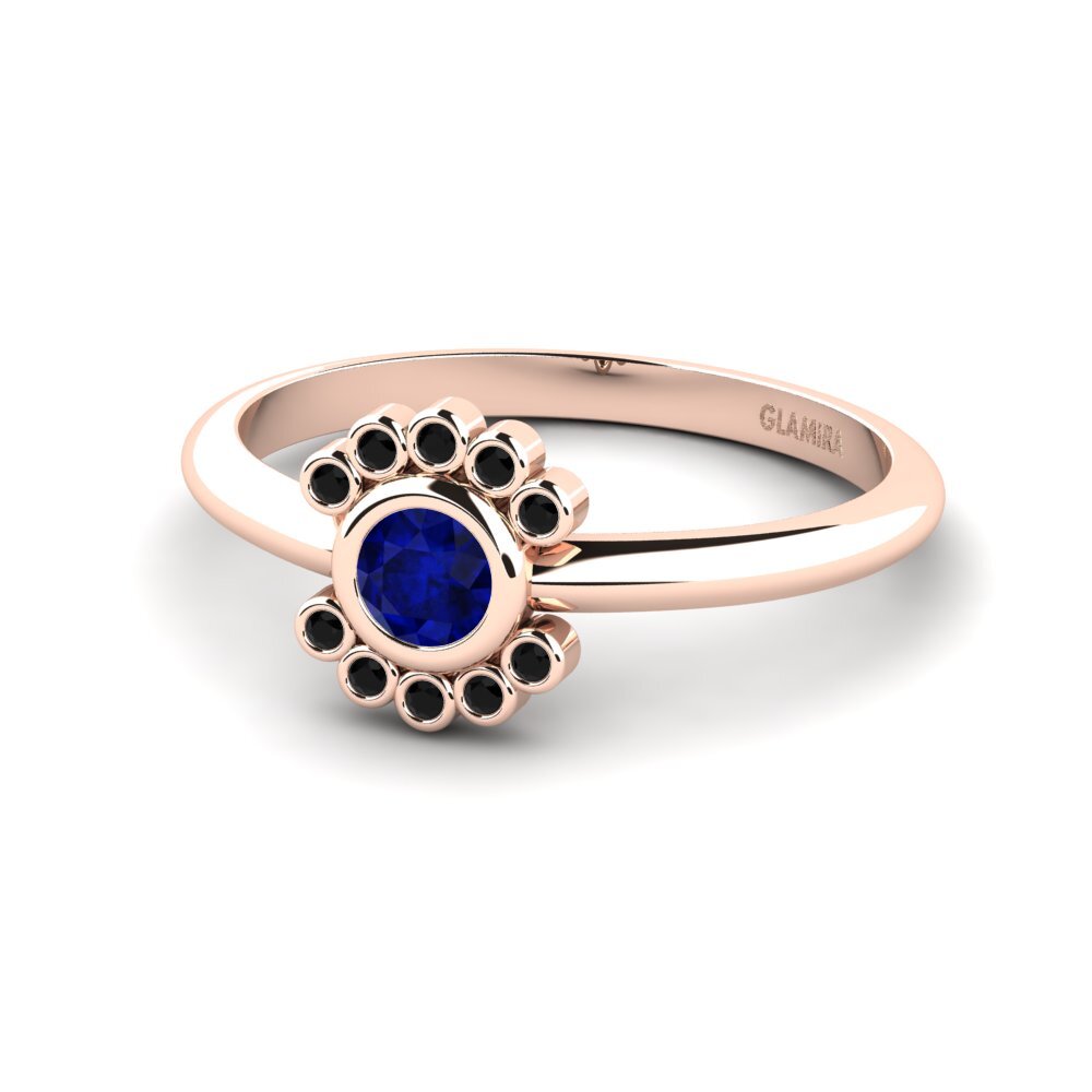 Zafiro Anillo de compromiso Liliar