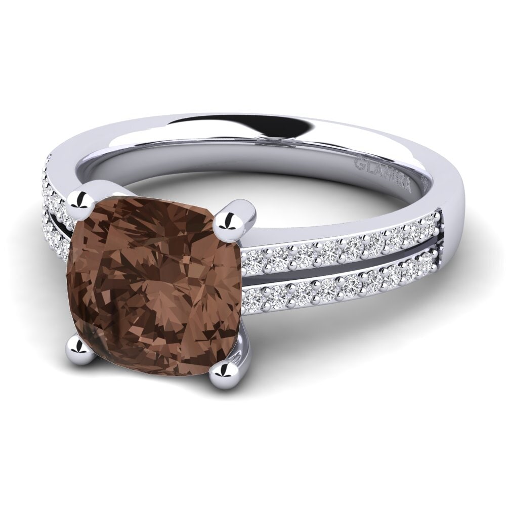 Smoky Quartz Engagement Ring Liorit