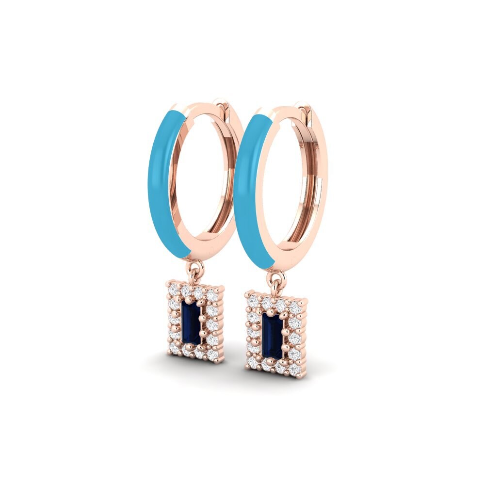 14k Rose Gold Women's Earring Lismore