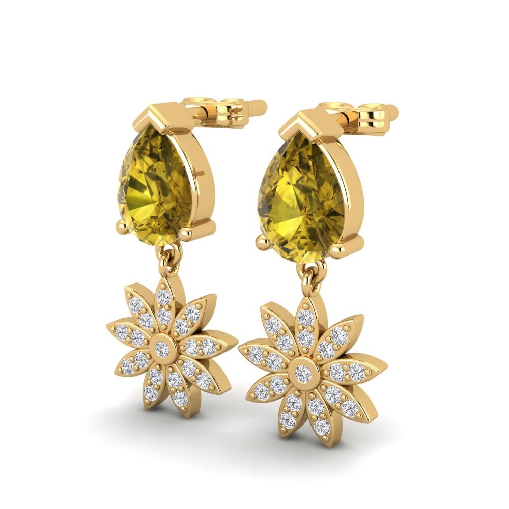 Brown Zircon Women's Earring Listar