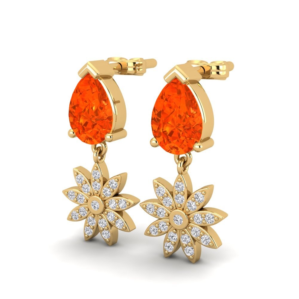 Fire Opal Women's Earring Listar