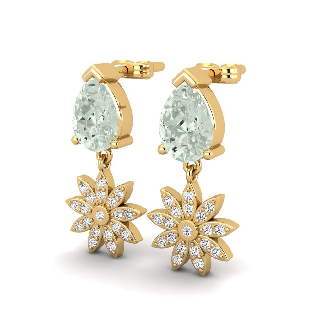 Green Amethyst Women's Earring Listar