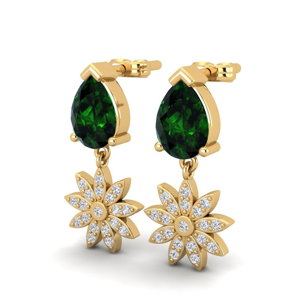 Green Tourmaline Women's Earring Listar