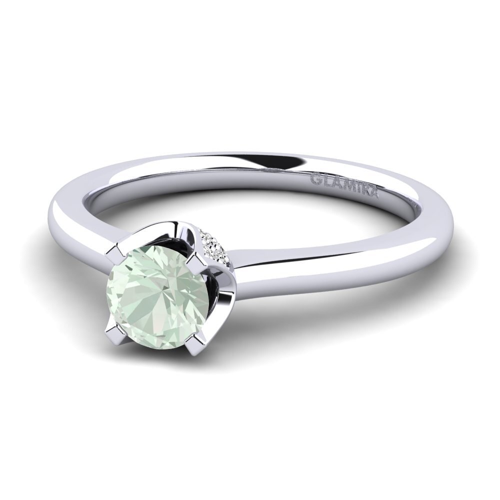 Grüner Amethyst Verlobungsring Litzy