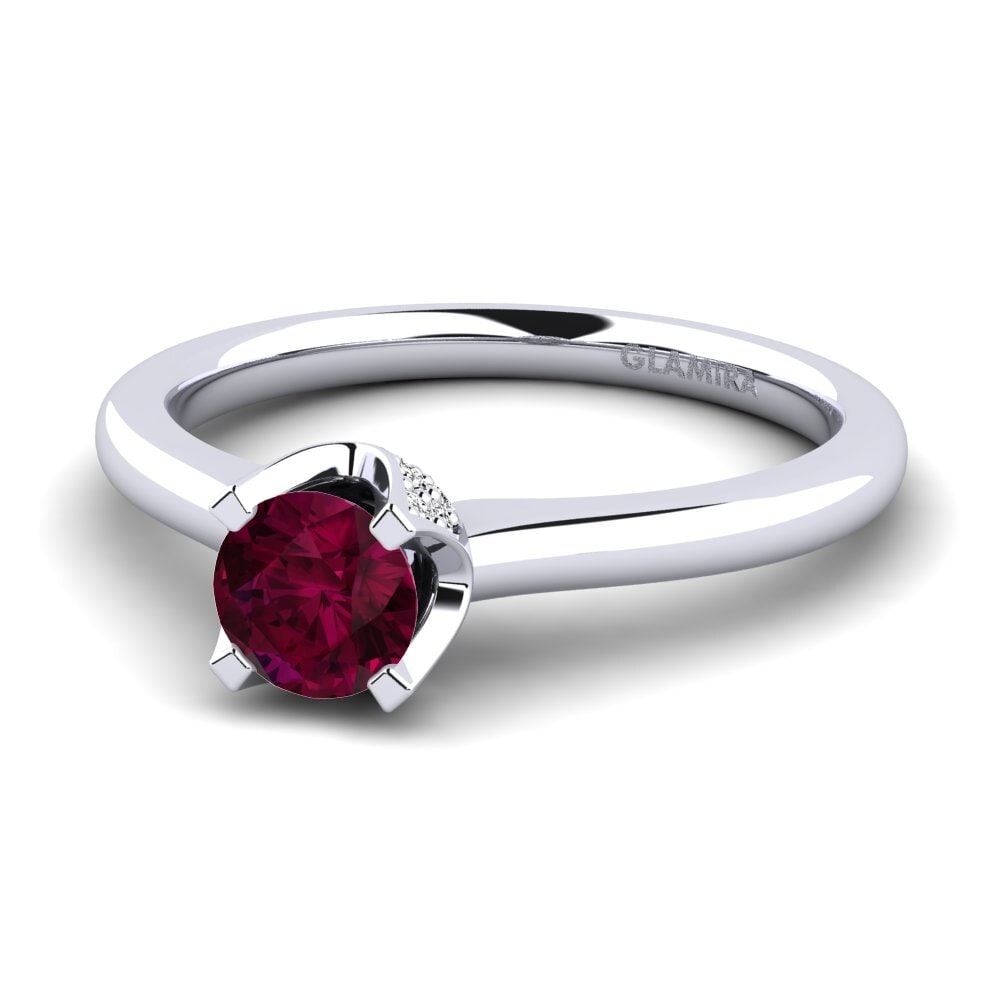 Granate Rhodolite Anillo de compromiso Litzy