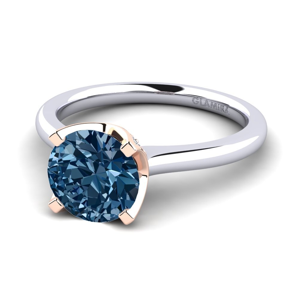 Blue Diamond Engagement Ring Litzy 2.0 crt