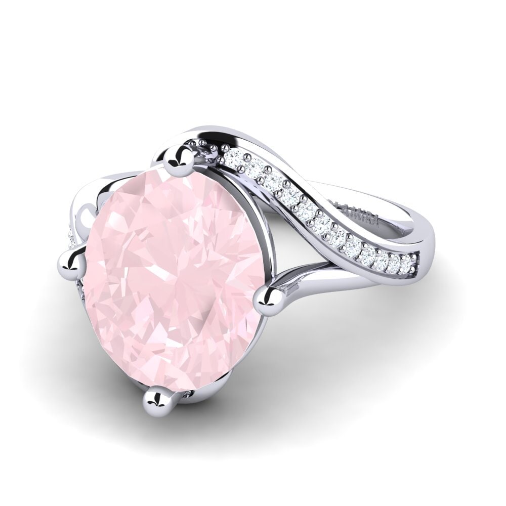 Cuarzo rosa Anillo Loagen