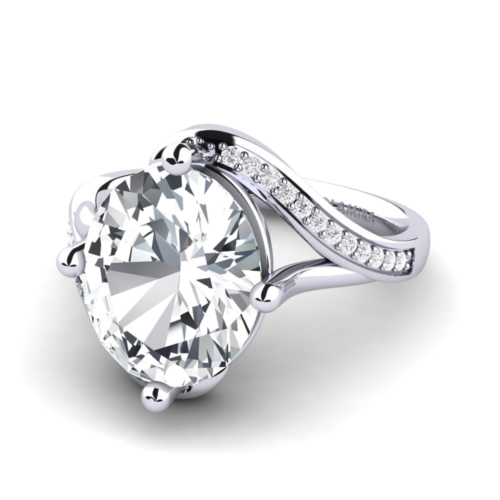 Weißer Zirkon Ring Loagen