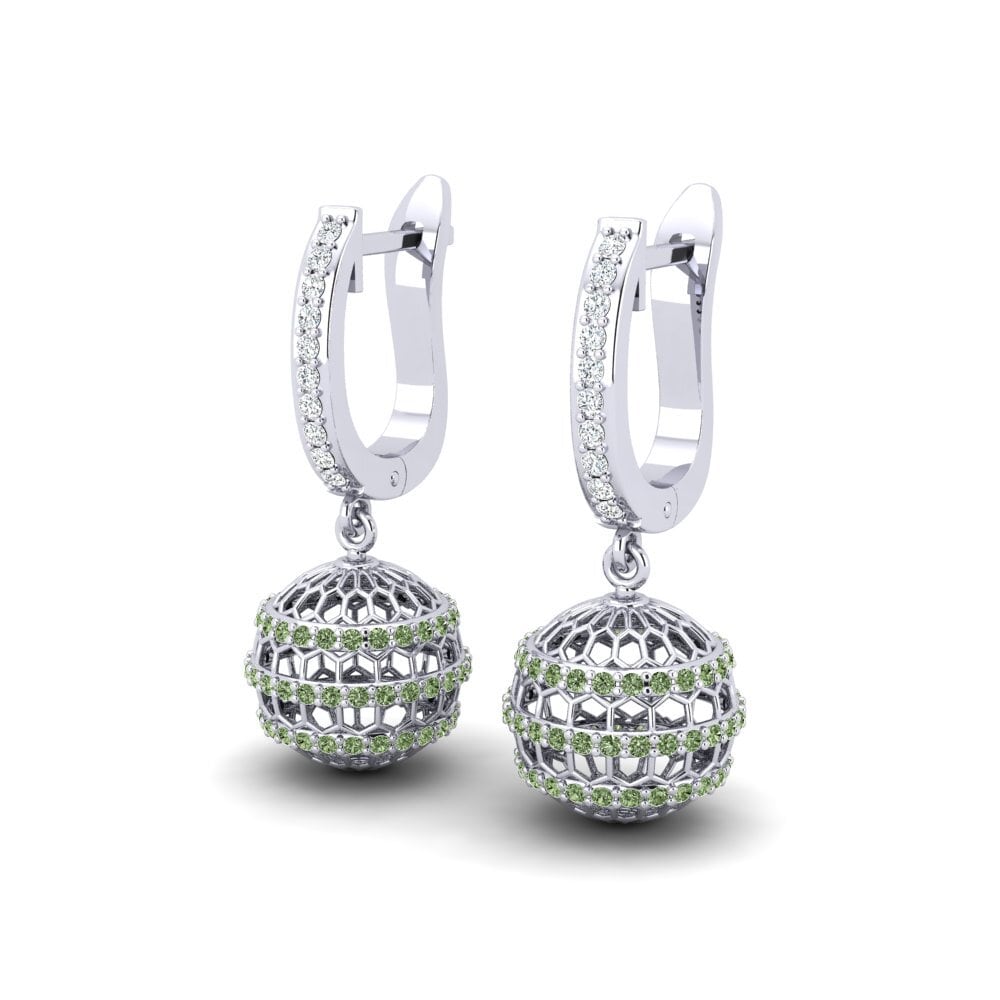 Green Diamond Women's Earring Lobelia