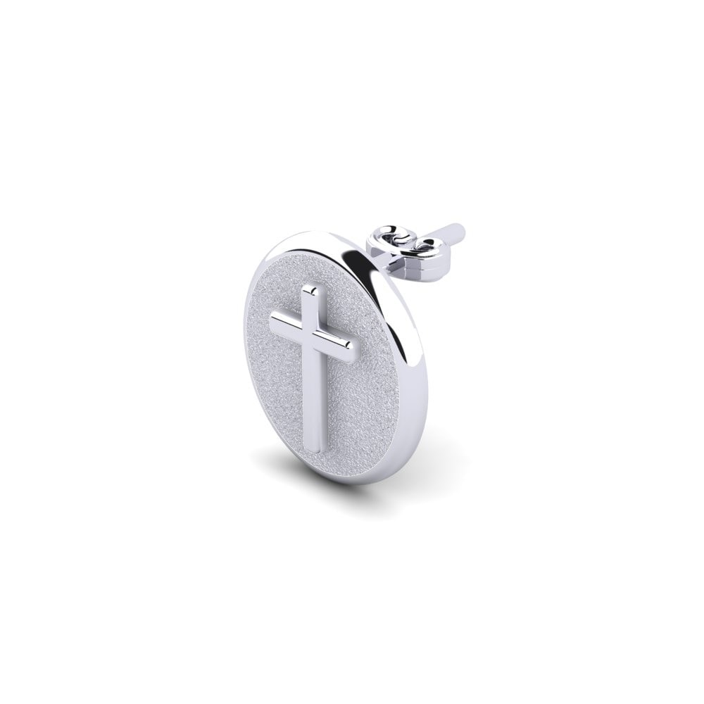 950 Palladium Men's Earring Lobrec