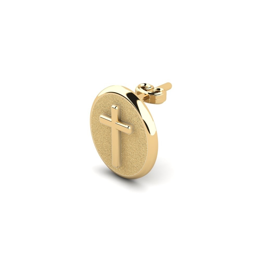 18ct Yellow Gold Men's Earring Lobrec