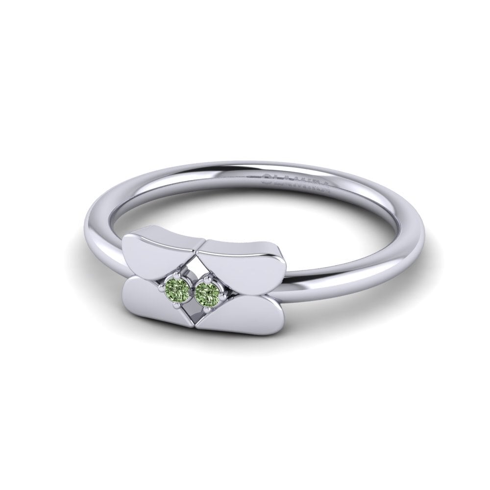 Diamante Verde Anillo Lockett