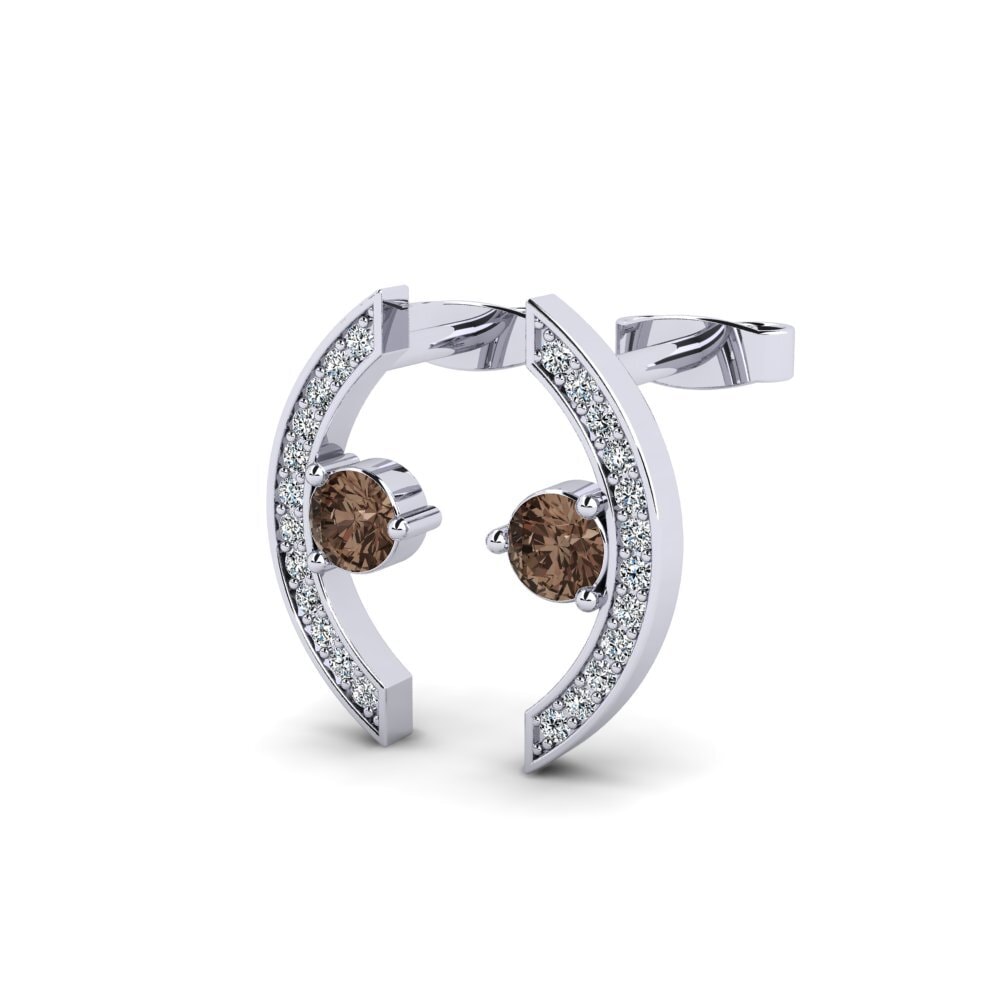 Smoky Quartz Women's Earring Loeing