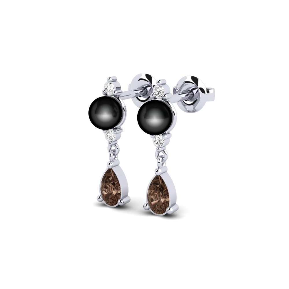 Quartz Fumé Boucle d'oreille femme Loirevalley