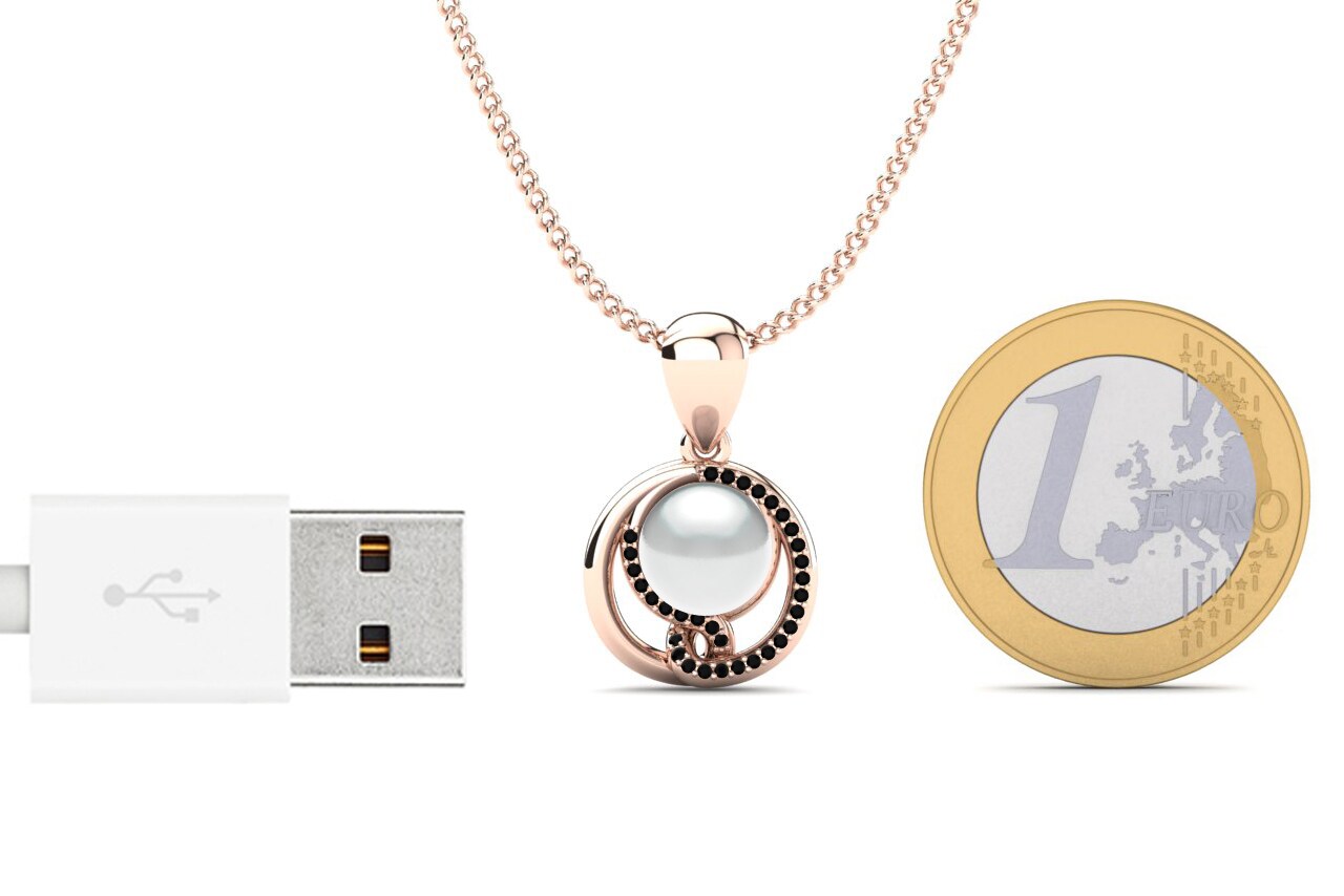 18ct Rose Gold Women's Pendant Lokelani Ø8 mm