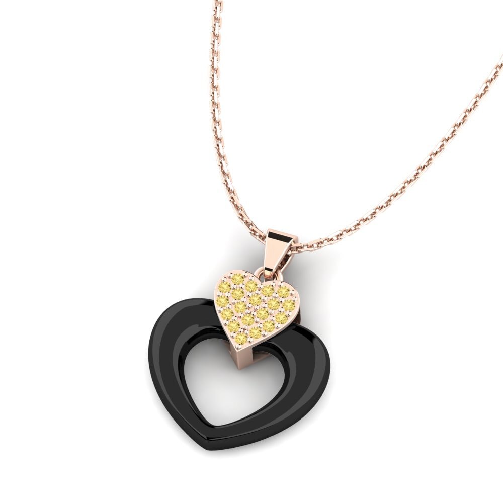 Diamante Amarillo Colgante de Mujer Londa