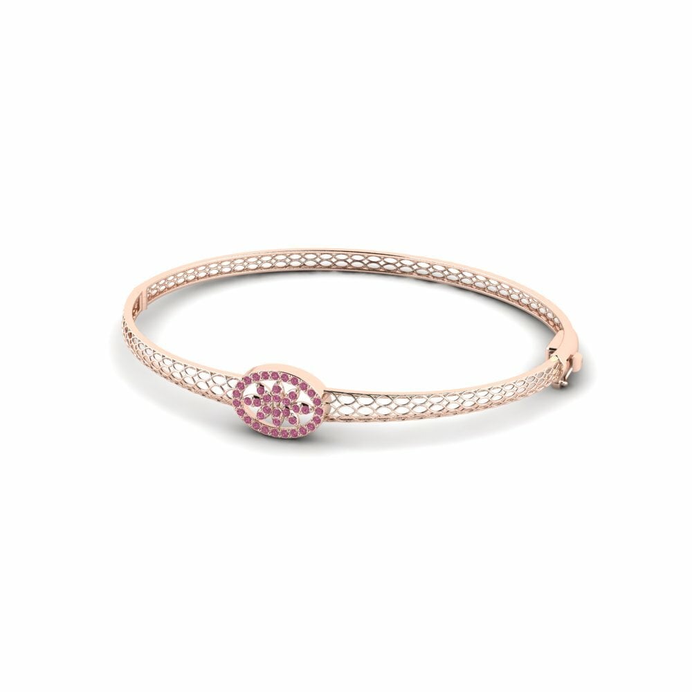 Bracelet jonc femme Loraine Grenat de Rhodolite