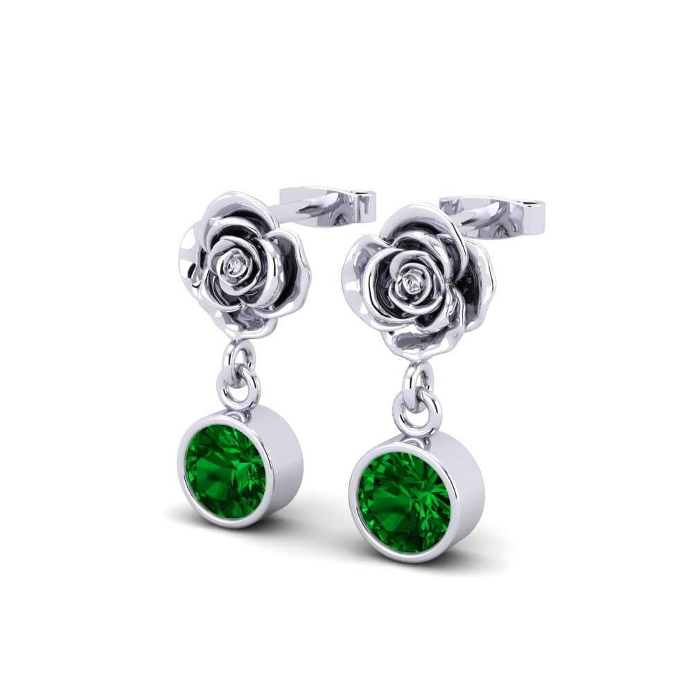 Circonita Verde Pendiente de mujer Loralty