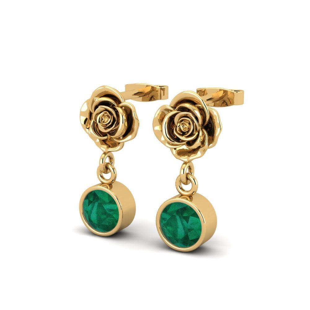 18ct Yellow Gold Women's Earring Loralty