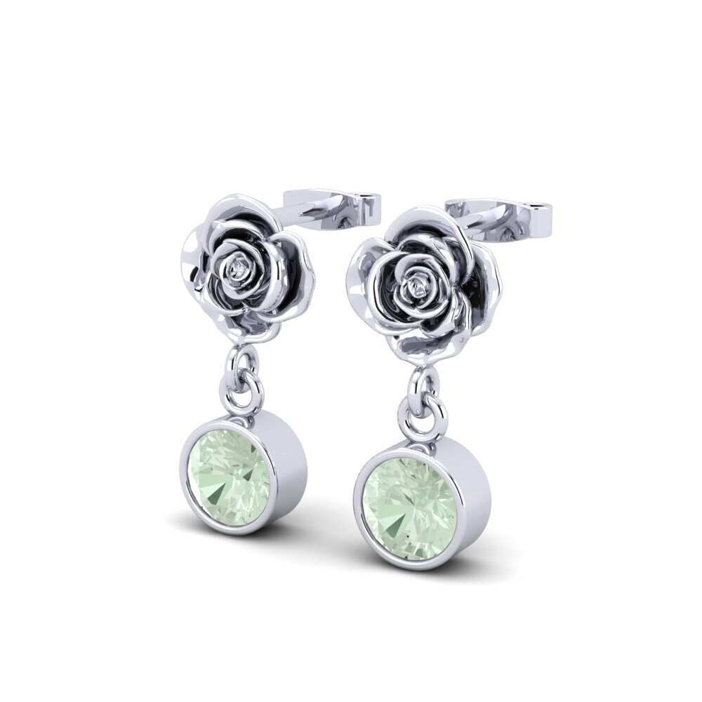 Green Amethyst Women's Earring Loralty